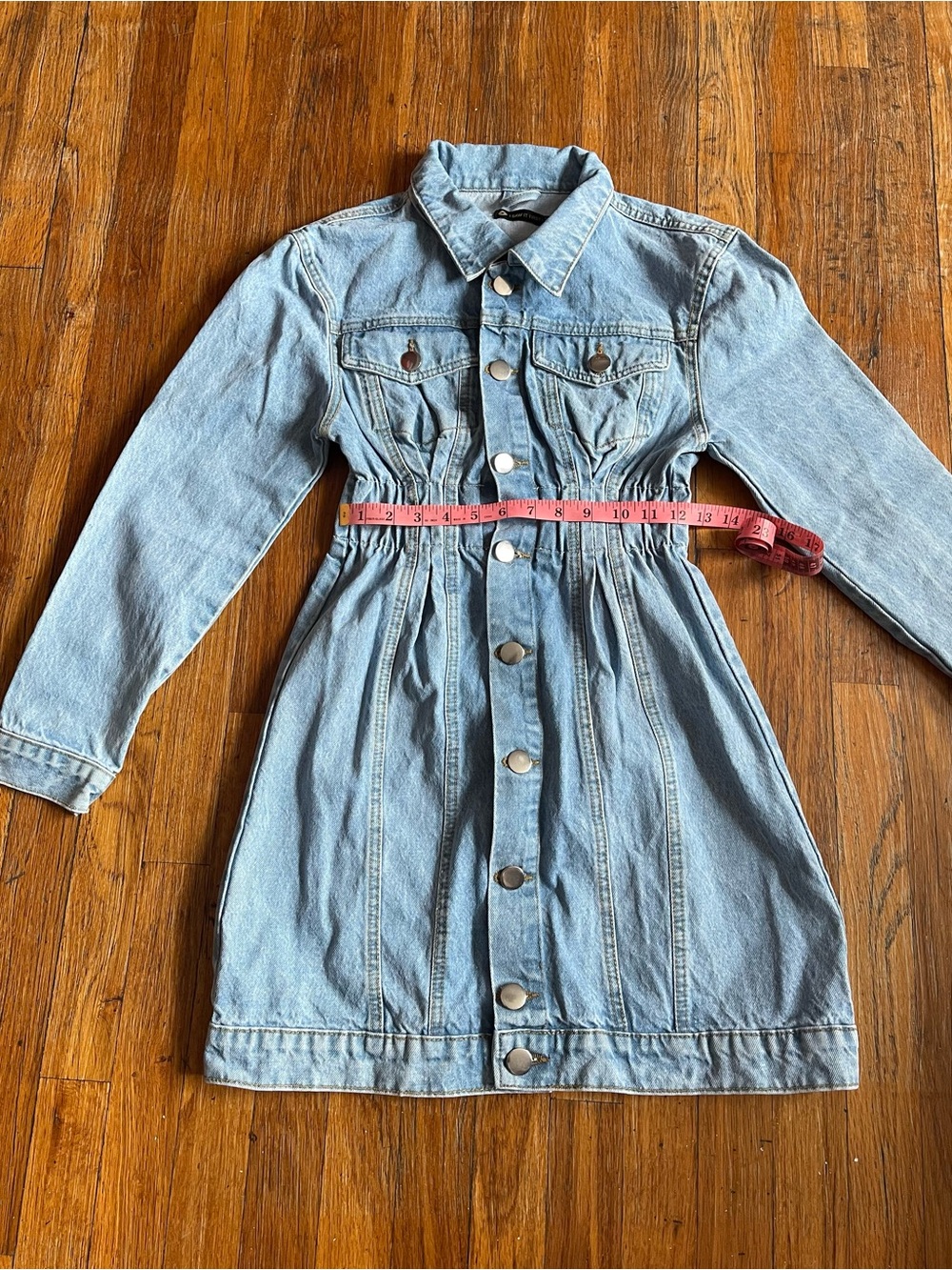 I Saw It First Light Wash Denim Dress - Picture 8 of 14